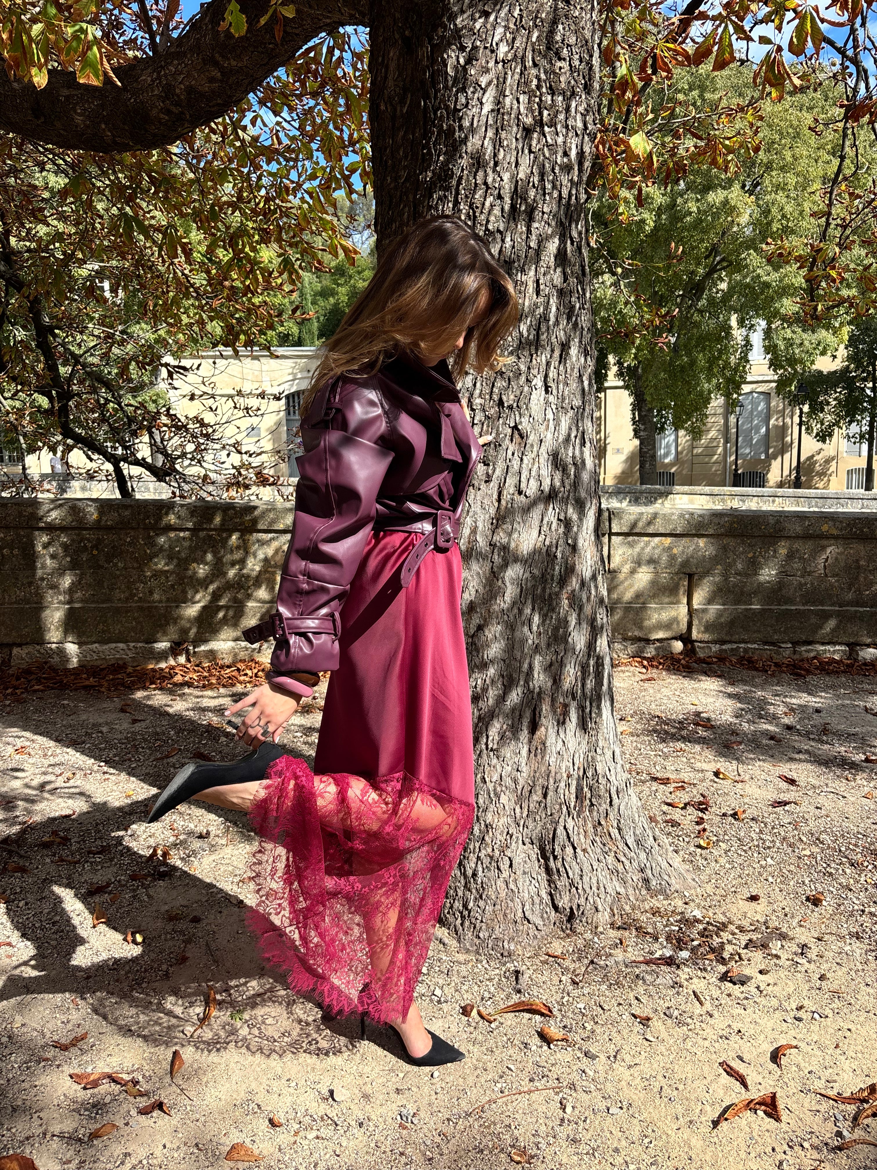 Jupe longue dentelle