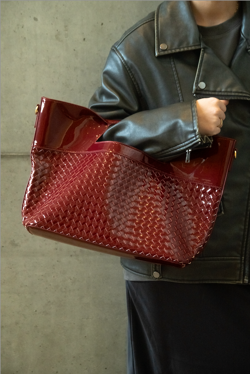 Sac vernis tressé