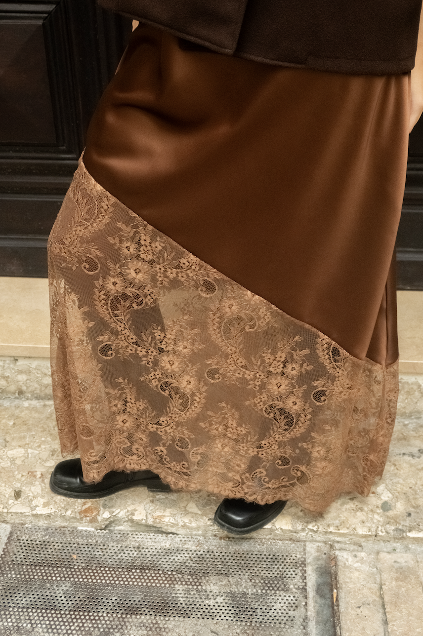 Jupe longue dentelle