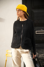 Veste moumoute sans manche